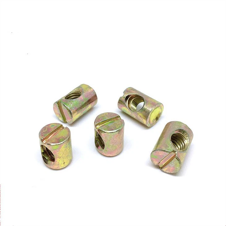 Furniture Cross Slotted Dowels Nut For Beds Crib suppliers