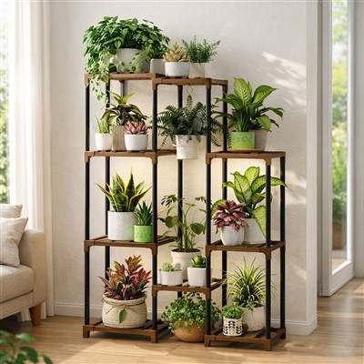 Plantenstandaard met groeilicht voor kamerplanten